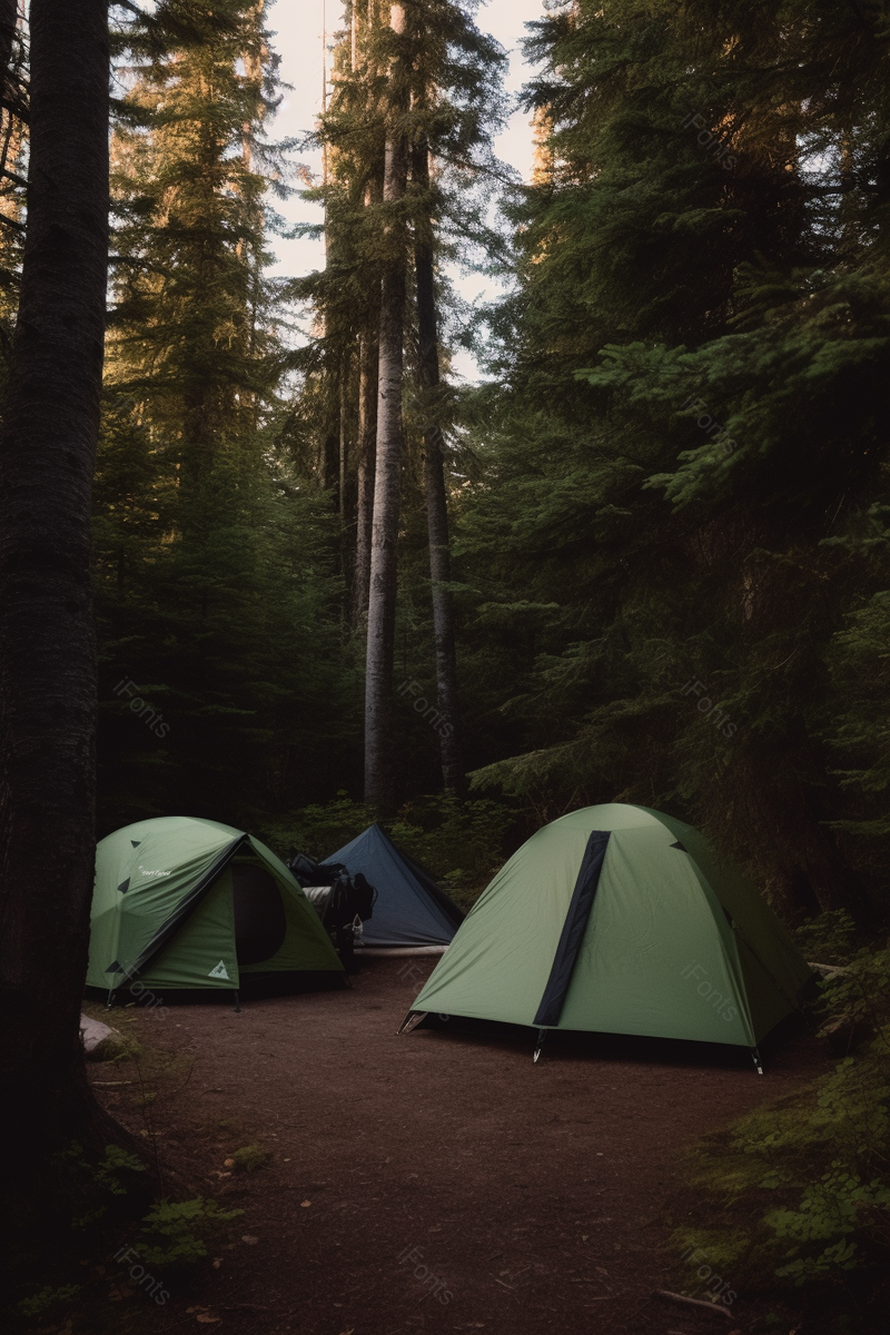 高大树木下的露营帐篷,高清,摄影图,摄影图片,图片大全,摄影图免费下载
